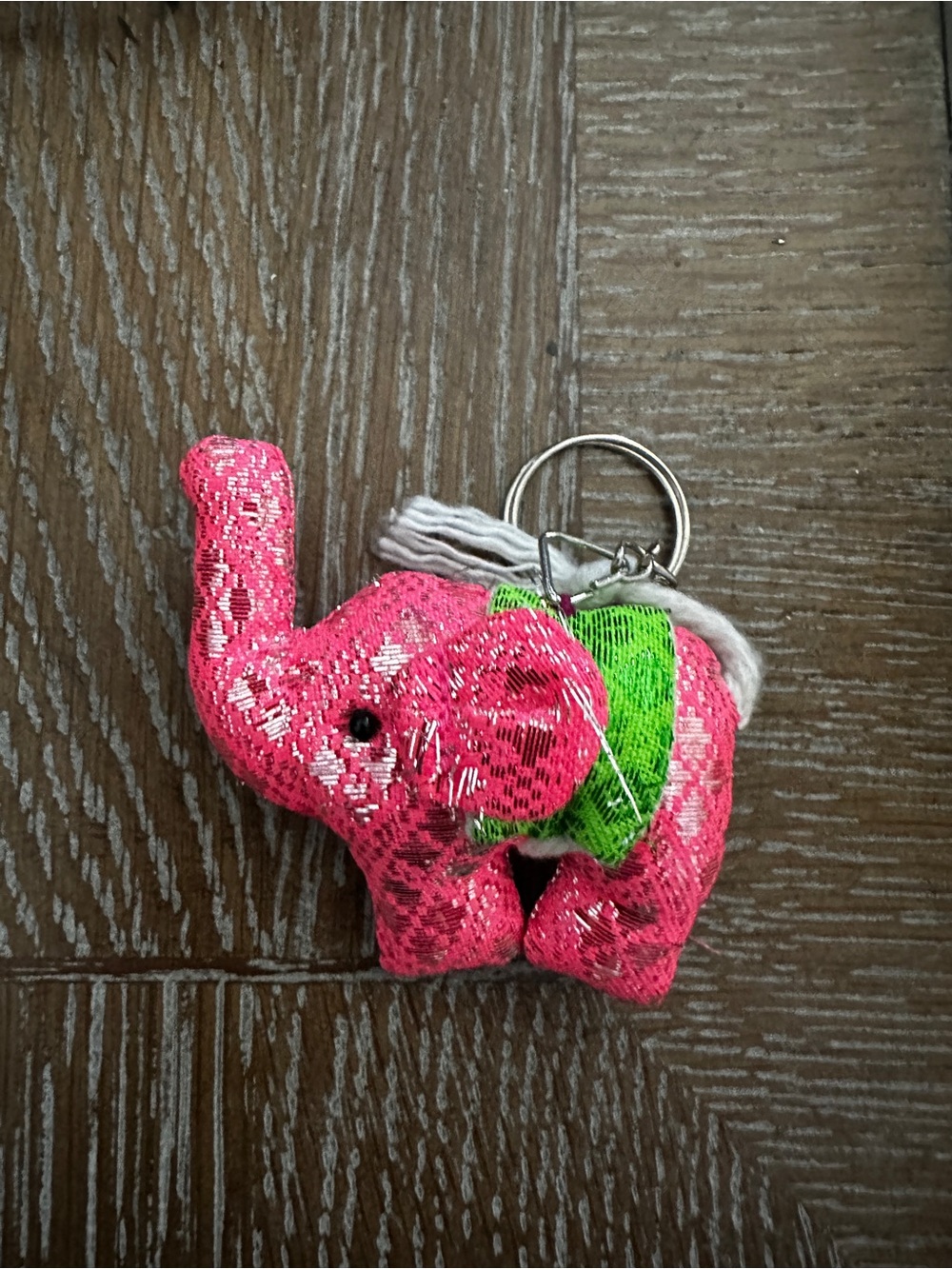 Pink Elephant Keychain - Picture 2 of 3